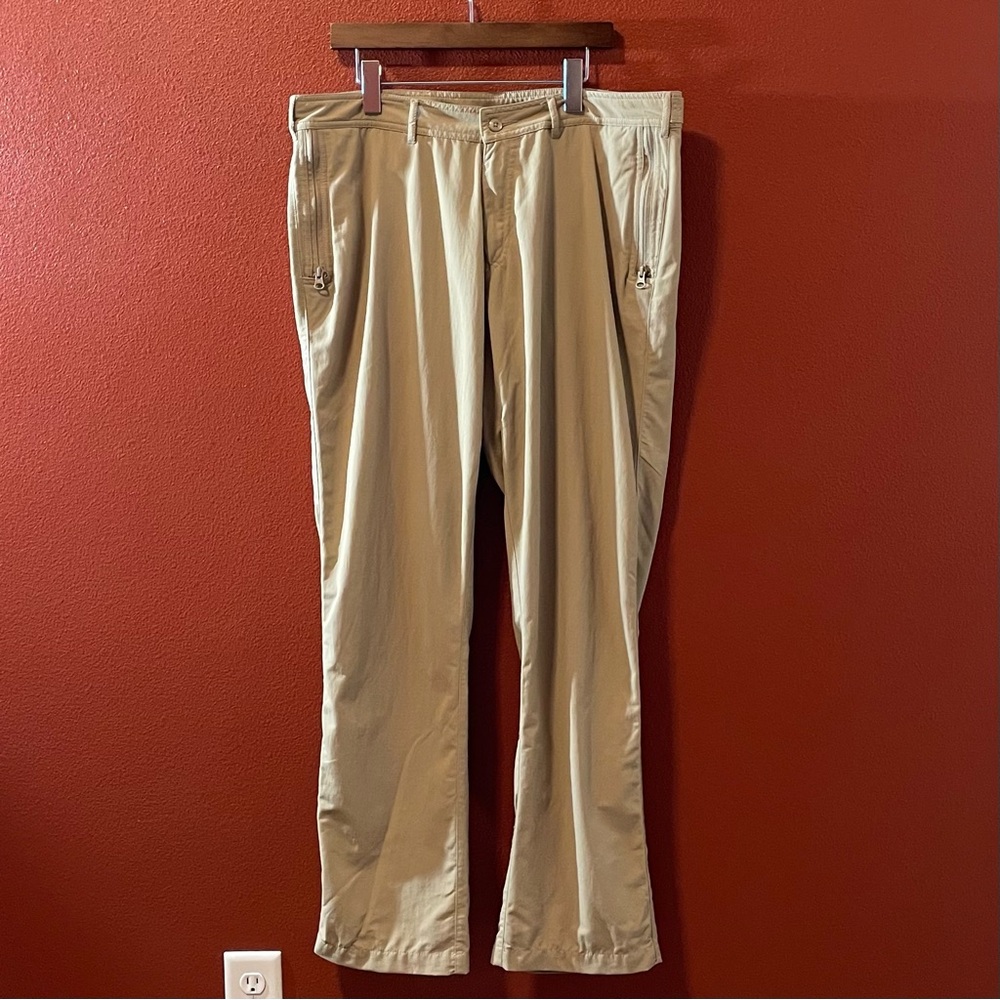 Clothing Arts Men’s P^Cubed Pick Pocket Proof Pants Tan Nylon Gorpcore Pants